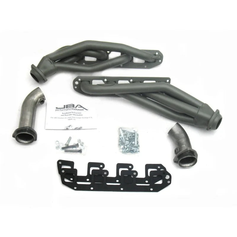 JBA 04-08 Dodge Durango 5.7L HEMI 1-5/8in Primary Ti Ctd Cat4Ward Header - Side View