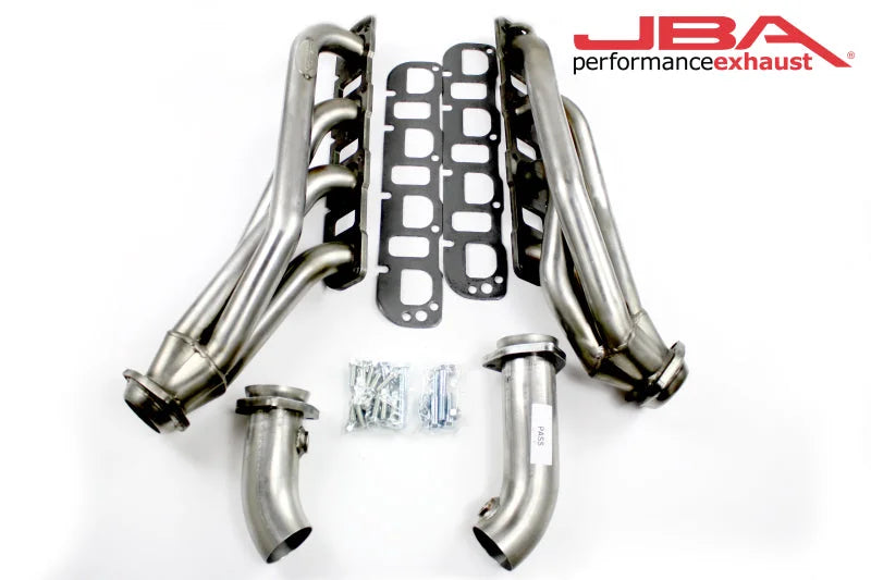 JBA 04-08 Durango 5.7L HEMI 1-5/8in Primary Raw 409SS Cat4Ward Header - Side View