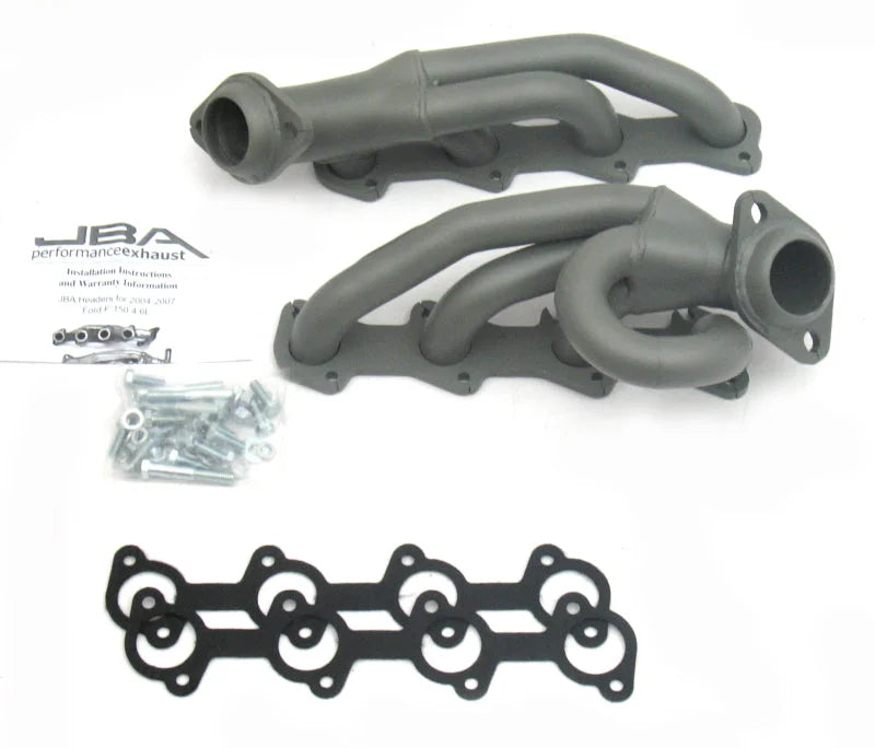 JBA 04-08 Ford F-150 4.6L 2V 1-1/2in Primary Ti Ctd Cat4Ward Header - Main Product View
