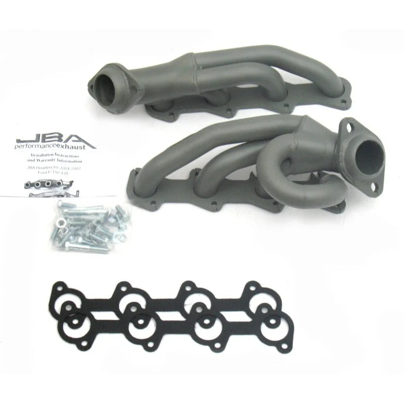 JBA 04-08 Ford F-150 4.6L 2V 1-1/2in Primary Ti Ctd Cat4Ward Header - Side View