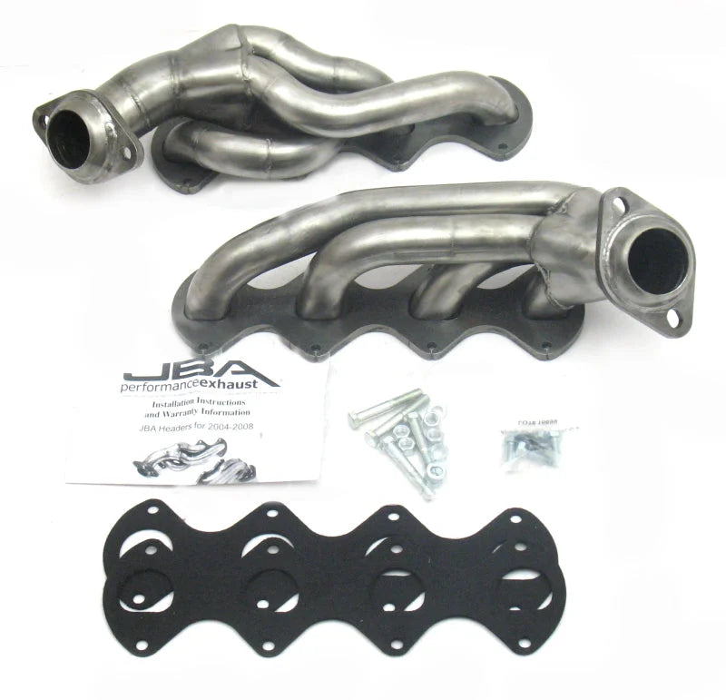 JBA 04-10 Ford F-Series 5.4L 3V 1-5/8in Primary Raw 409SS Cat4Ward Header - Side View