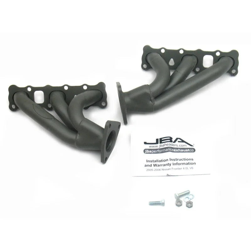 JBA 04-15 Nissan 4.0L V6 1-5/8in Primary Ti Ctd Cat4Ward Header - Side View