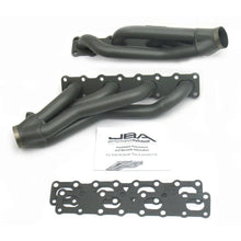 Load image into Gallery viewer, JBA 04-15 Nissan 5.6L VK56DE Oval Port 1-5/8in Primary Ti Ctd Cat4Ward Header - Side View