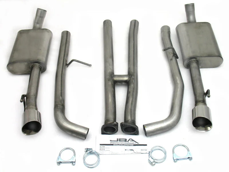 JBA 05-06 Pontiac GTO 6.0L 409SS Dual Rear Exit Cat-Back Exhaust - Side View