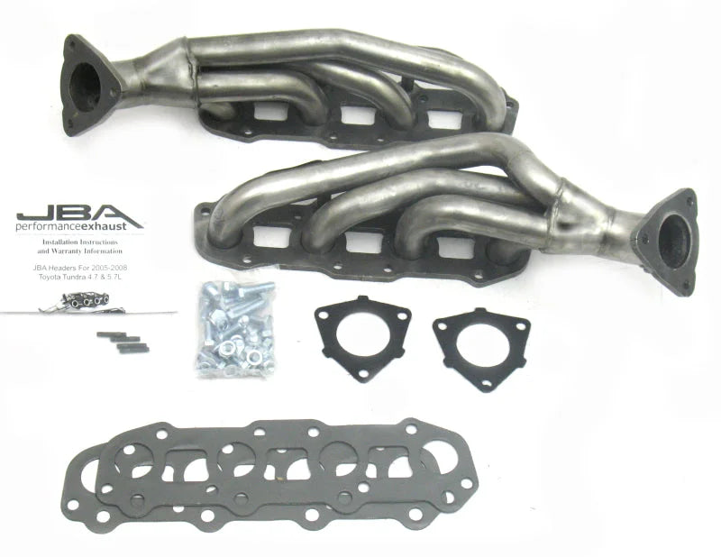 JBA 05-07 Toyota 4.7L V8 1-1/2in Primary Raw 409SS Cat4Ward Header - Side View