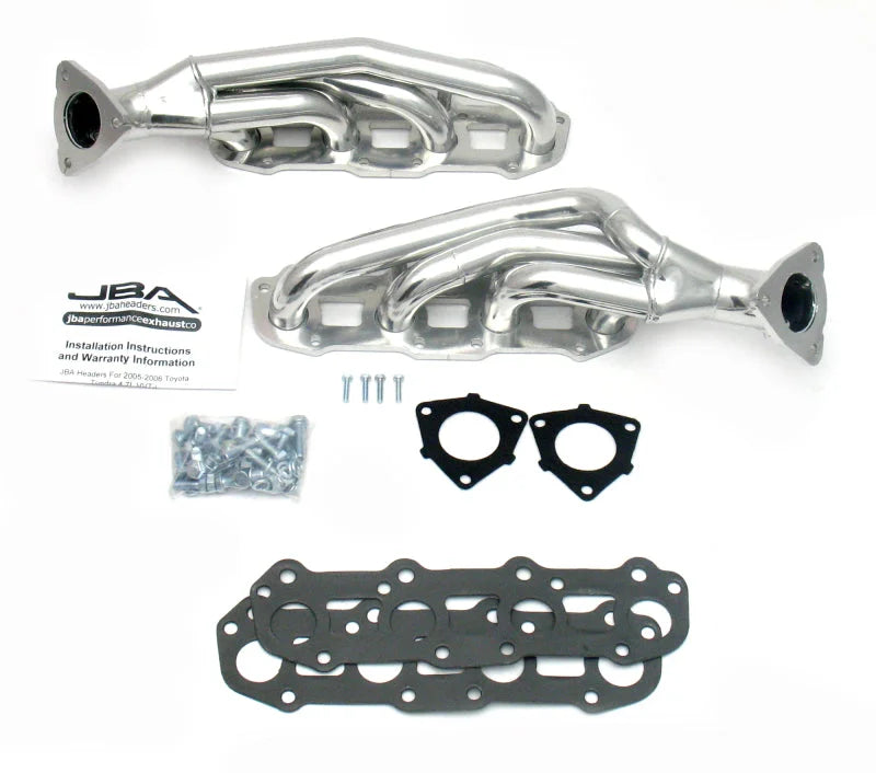 JBA 05-07 Toyota 4.7L V8 1-1/2in Primary Silver Ctd Cat4Ward Header - Main Product View