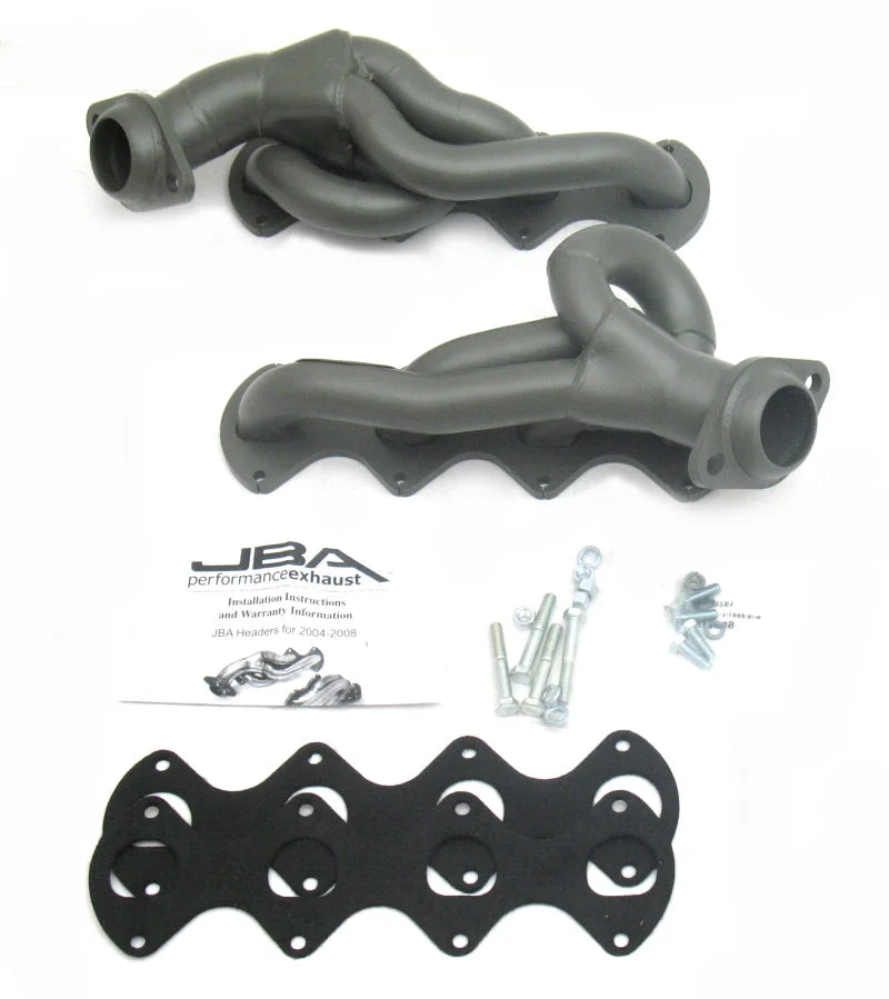 JBA 05-10 Ford F-Series 5.4L 3V 1-5/8in Primary Ti Ctd Cat4Ward Header - Side View