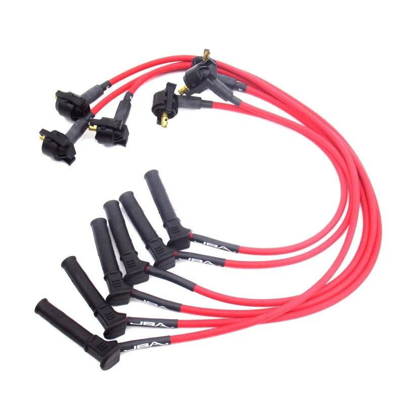 JBA 05-10 Ford Ranger 05-10 Ford Mustang 4.0L Ignition Wires - Red - Side View