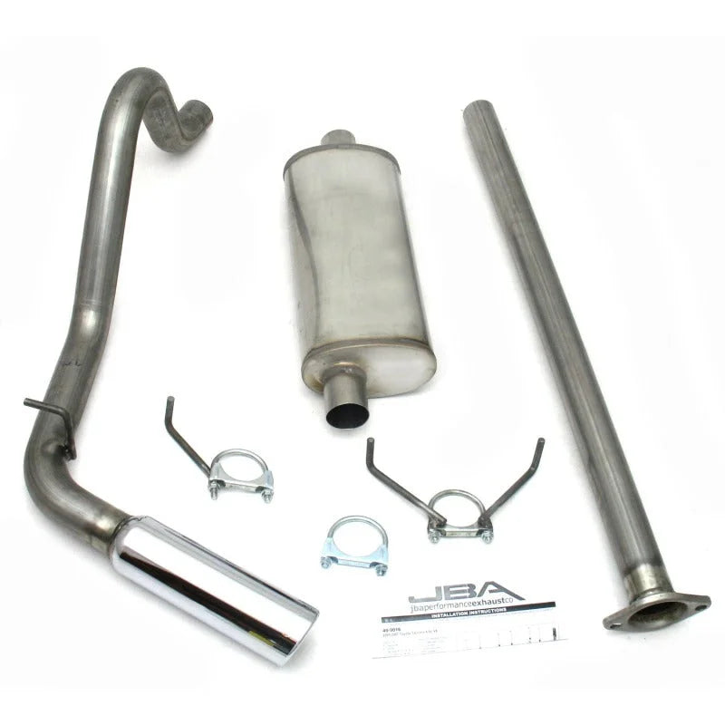 JBA 05-12 Toyota Tacoma All 2.7/4.0L 409SS Pass Side Single Exit Cat-Back Exhaust - Side View