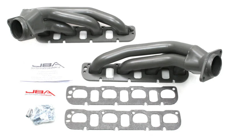 JBA 05-14 Chrysler 6.1/6.4L HEMI 1 7/8in Primary Ti Ctd Cat4Ward Header - Side View