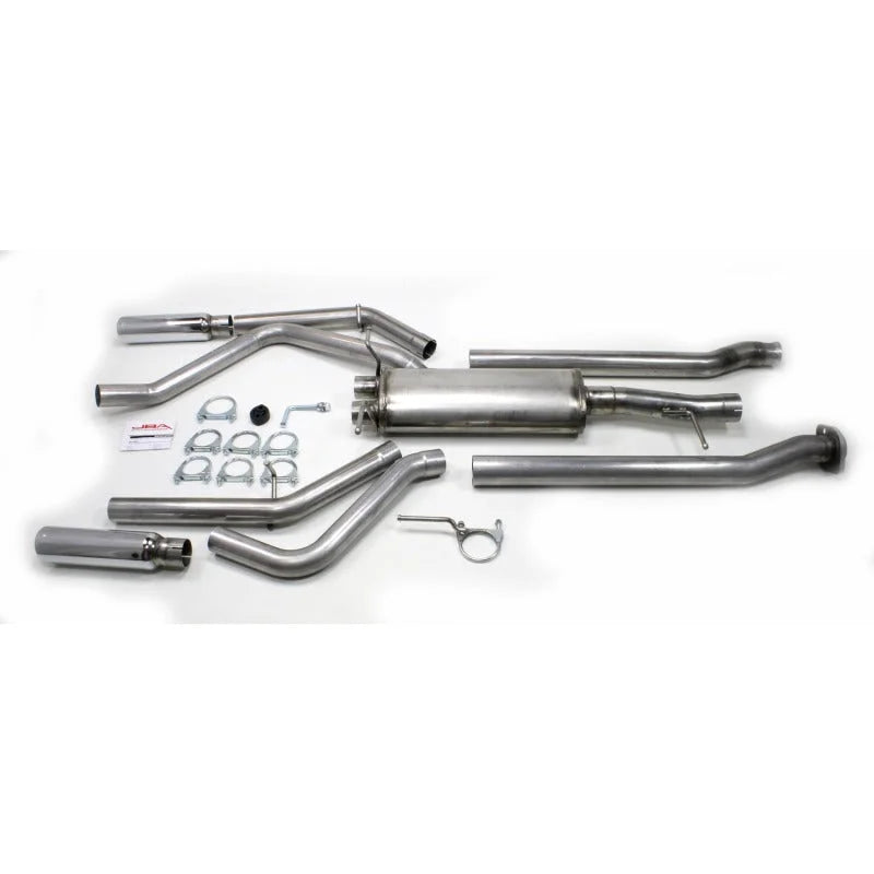 JBA 05-17 Chevrolet Silverado/GMC Sierra 4.3L/4.8L/5.3L 409SS Dual Rear Exit Cat-Back Exhaust - Side View