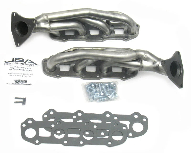 JBA 07-09 Toyota 4.7L V8 1-1/2in Primary Raw 409SS Cat4Ward Header - Side View