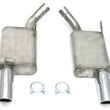 Load image into Gallery viewer, JBA 07-10 Ford Mustang GT/GT500 4.6L/5.4L 409SS Dual 3.5in Rear Exit Axle Back Exhaust - Side View