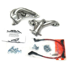 Load image into Gallery viewer, JBA 07-11 Jeep 3.8L V6 1-1/2in Primary Silver Ctd Cat4Ward Header - Main Product View