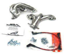 Load image into Gallery viewer, JBA 07-11 Jeep 3.8L V6 1-1/2in Primary Silver Ctd Cat4Ward Header - Side View