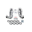 Load image into Gallery viewer, JBA 07-14 Ford GT500 5.4/5.8L 4V 1-5/8in Primary Silver Ctd Cat4Ward Header - Side View
