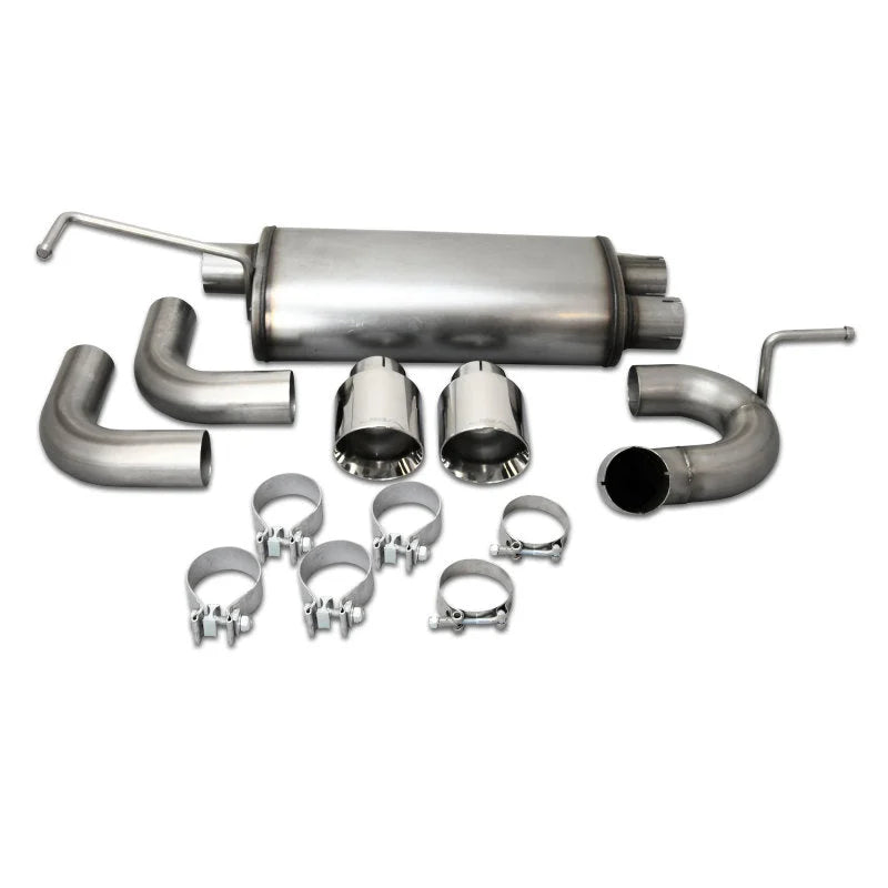JBA 07-18 Jeep Wrangler JK 3.8L/3.6L 304SS Dual Rear Exit Axle Back Exhaust - Main Product View