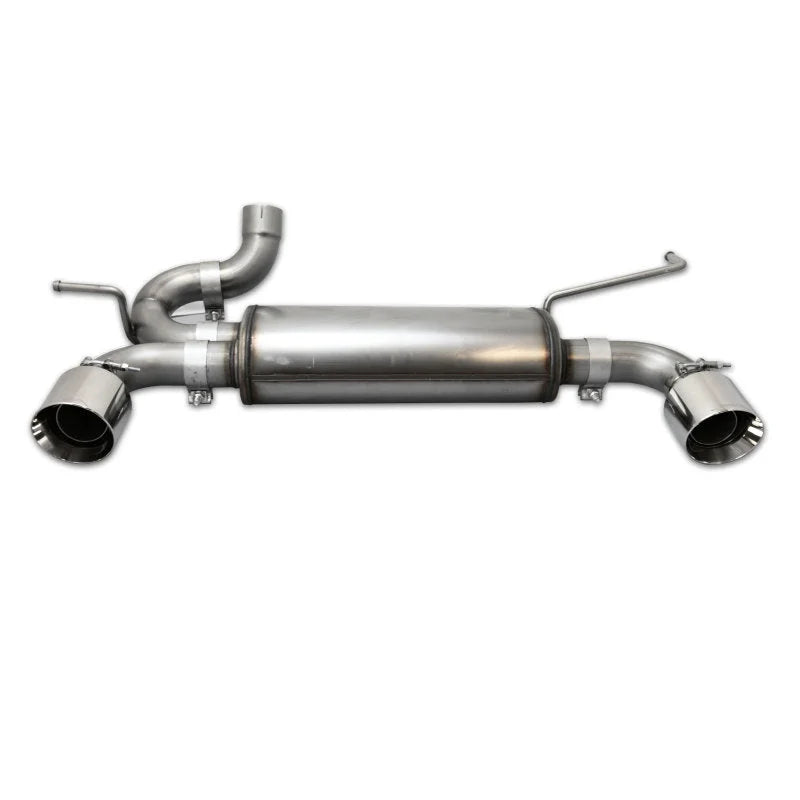 JBA 07-18 Jeep Wrangler JK 3.8L/3.6L 304SS Dual Rear Exit Axle Back Exhaust - Side View