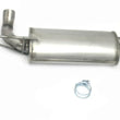 Load image into Gallery viewer, JBA 07-18 Jeep Wrangler JK 3.8L/3.6L 409SS Single Rear Exit Axle Back Exhaust - Side View