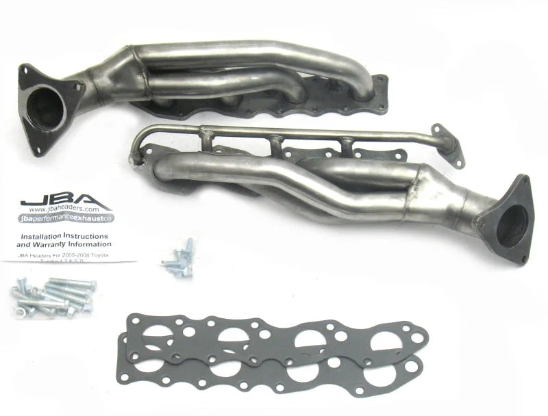 JBA 07-20 Toyota 5.7L V8 1-5/8in Primary Raw 409SS Cat4Ward Header - Side View