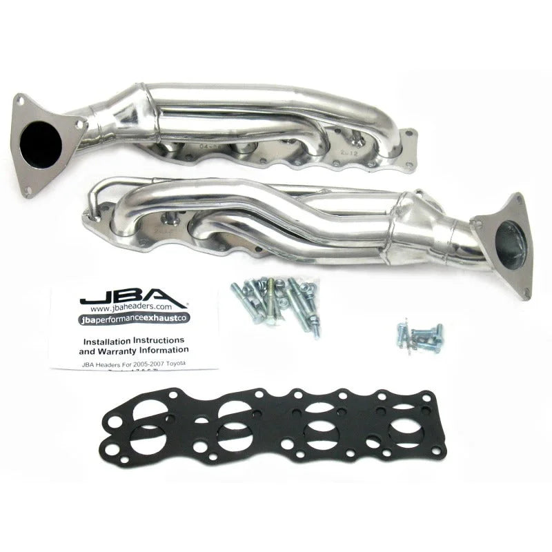 JBA 07-20 Toyota 5.7L V8 1-5/8in Primary Silver Ctd Cat4Ward Header - Main Product View