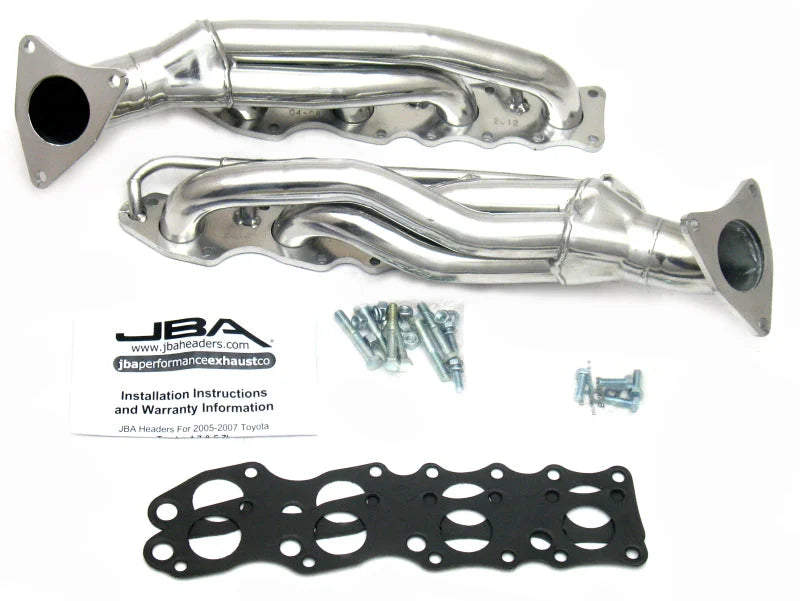 JBA 07-20 Toyota 5.7L V8 1-5/8in Primary Silver Ctd Cat4Ward Header - Side View