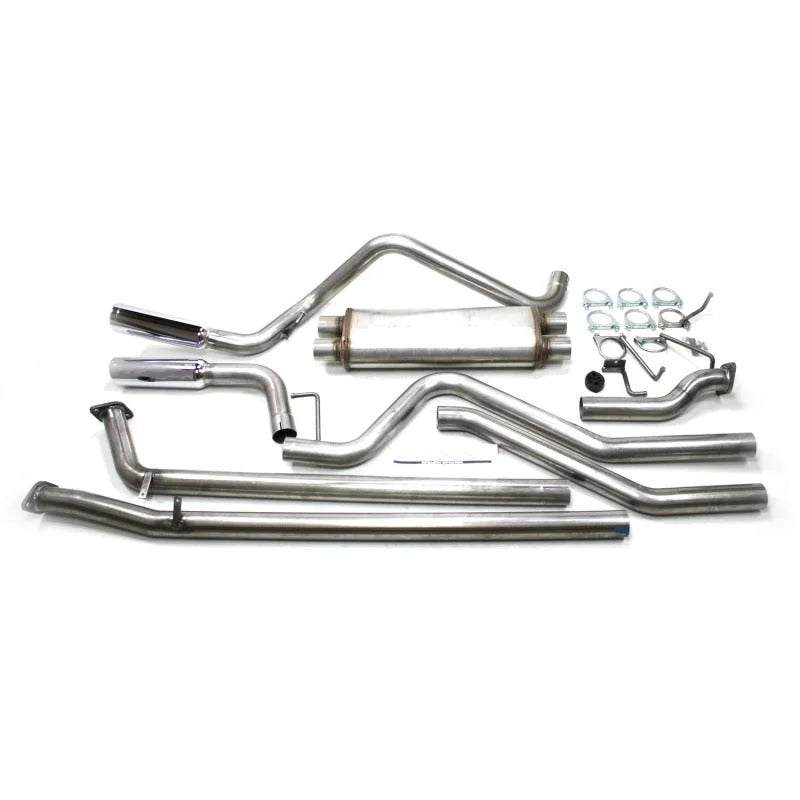 JBA 07-20 Toyota Tundra 4.6L/4.7L/5.7L 409SS Pass Side Dual Exit Cat-Back Exhaust - Main Product View