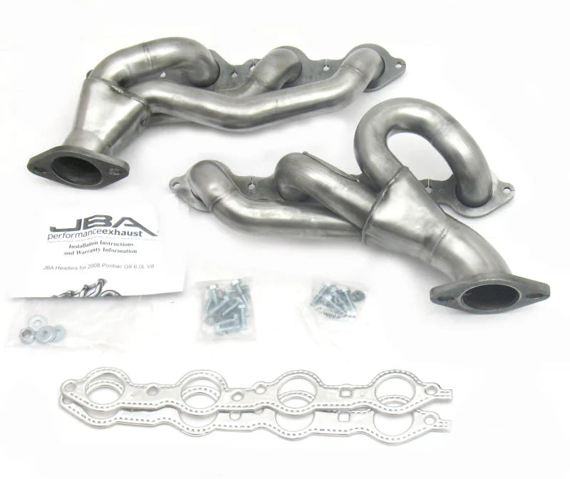 JBA 08-09 Pontiac G8 6.0/6.2L LS 1-3/4in Primary Raw 409SS Cat4Ward Header - Main Product View