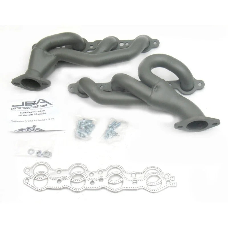 JBA 08-09 Pontiac G8 6.0/6.2L LS 1-3/4in Primary Ti Ctd Cat4Ward Header - Main Product View