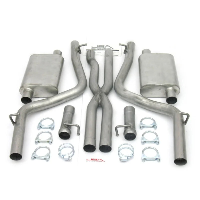 JBA 08-14 Dodge Challenger 5.7L 409SS Dual Rear Exit Cat-Back Exhaust - Side View