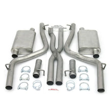 Load image into Gallery viewer, JBA 08-14 Dodge Challenger 5.7L 409SS Dual Rear Exit Cat-Back Exhaust - Side View