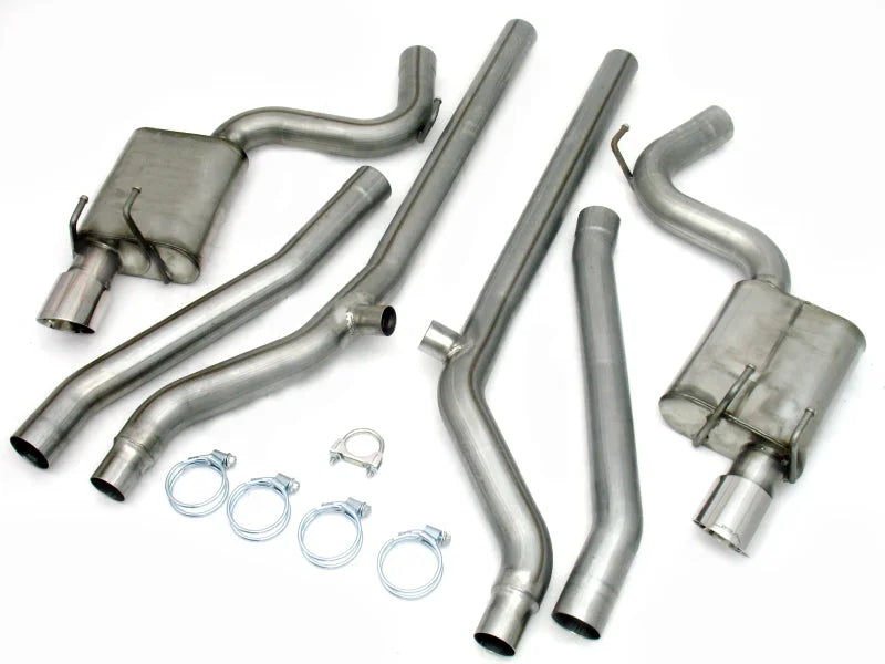 JBA 10-14 Chevrolet Camaro 6.2L 409SS Dual Rear Exit Cat-Back Exhaust - Side View