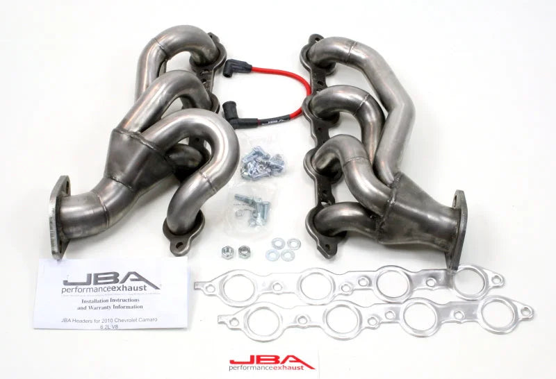 JBA 10-15 Chevrolet Camaro 6.2L LS 1-3/4in Primary Raw 409SS Cat4Ward Header - Side View