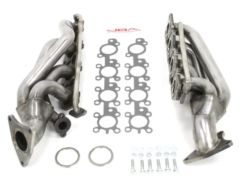 JBA 10-19 Toyota 4.6L V8 1-5/8in Primary Raw 409SS Cat4Ward Header - Side View