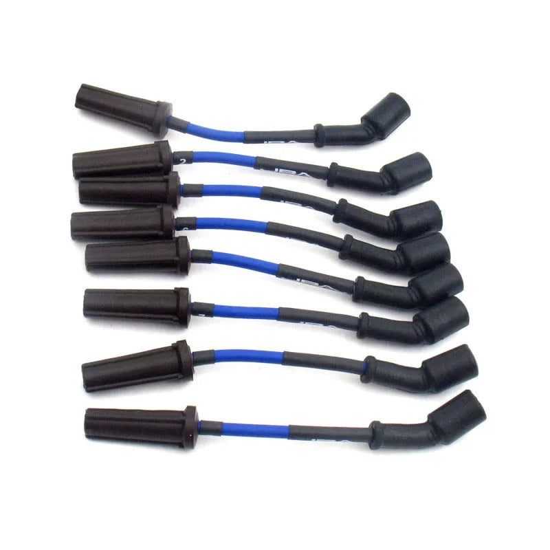 JBA 10-20 GM 6.2L Camaro Ignition Wires - Blue - Side View