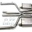 Load image into Gallery viewer, JBA 11-14 Chrysler/Dodge Cars 5.7L 409SS Dual Rear Exit Cat-Back Exhaust - Side View