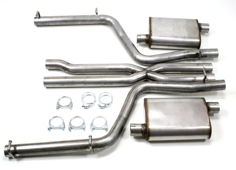 JBA 11-14 Chrysler/Dodge Cars 5.7L 409SS Dual Rear Exit Cat-Back Exhaust - Side View