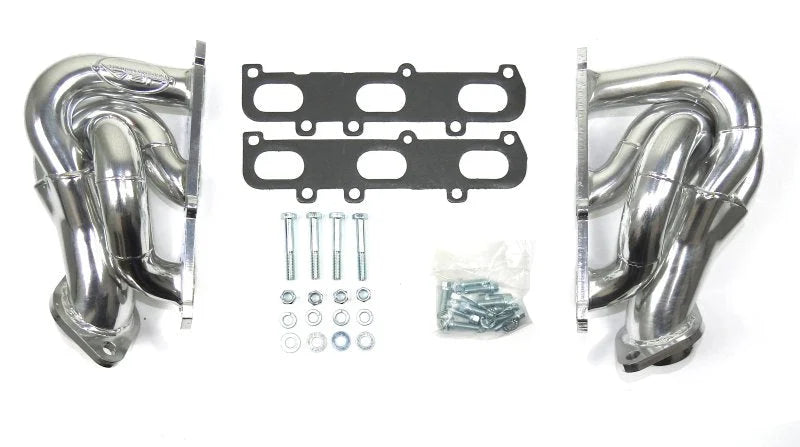JBA 11-17 Ford F-150 3.5/3.7L V6 1-5/8in Primary Silver Ctd Cat4Ward Header - Main Product View