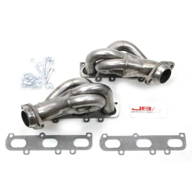 JBA 11-17 Ford Mustang 3.7L V6 1-5/8in Primary Raw 409SS Cat4Ward Header - Side View