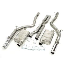 Load image into Gallery viewer, JBA 12-14 Chrysler 300C SRT8 6.1L/6.4L 409SS Dual Rear Exit Cat-Back Exhaust - Side View