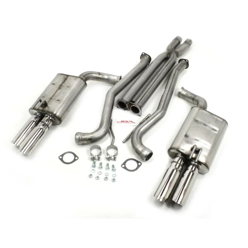JBA 14-17 Chevrolet SS 6.2L 409SS Quad Rear Cat-Back Exhaust - Side View