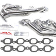 Load image into Gallery viewer, JBA 14-19 GM Truck 5.3L/6.2L DFI 1-5/8in Primary Silver Ctd Cat4Ward Header - Main Product View