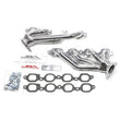Load image into Gallery viewer, JBA 14-19 GM Truck 5.3L/6.2L DFI 1-5/8in Primary Silver Ctd Cat4Ward Header - Side View