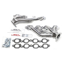 Load image into Gallery viewer, JBA 14-19 GM Truck 5.3L/6.2L DFI 1-5/8in Primary Silver Ctd Cat4Ward Header - Side View