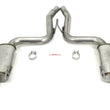 Load image into Gallery viewer, JBA 15-17 Ford Mustang 5.0L 409SS Dual Rear Exit Axle Back Exhaust - Side View