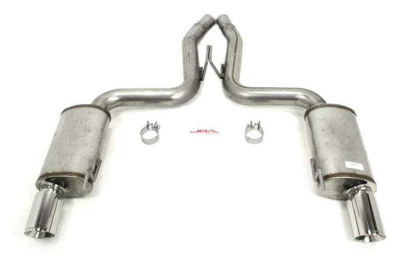 JBA 15-17 Ford Mustang 5.0L 409SS Dual Rear Exit Axle Back Exhaust - Side View