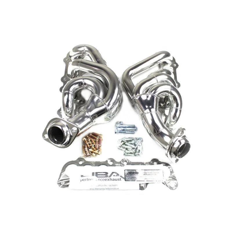 JBA 15-20 Ford F-150 5.0L Coyote 1-3/4in Primary Silver Ctd Cat4Ward Header - Side View