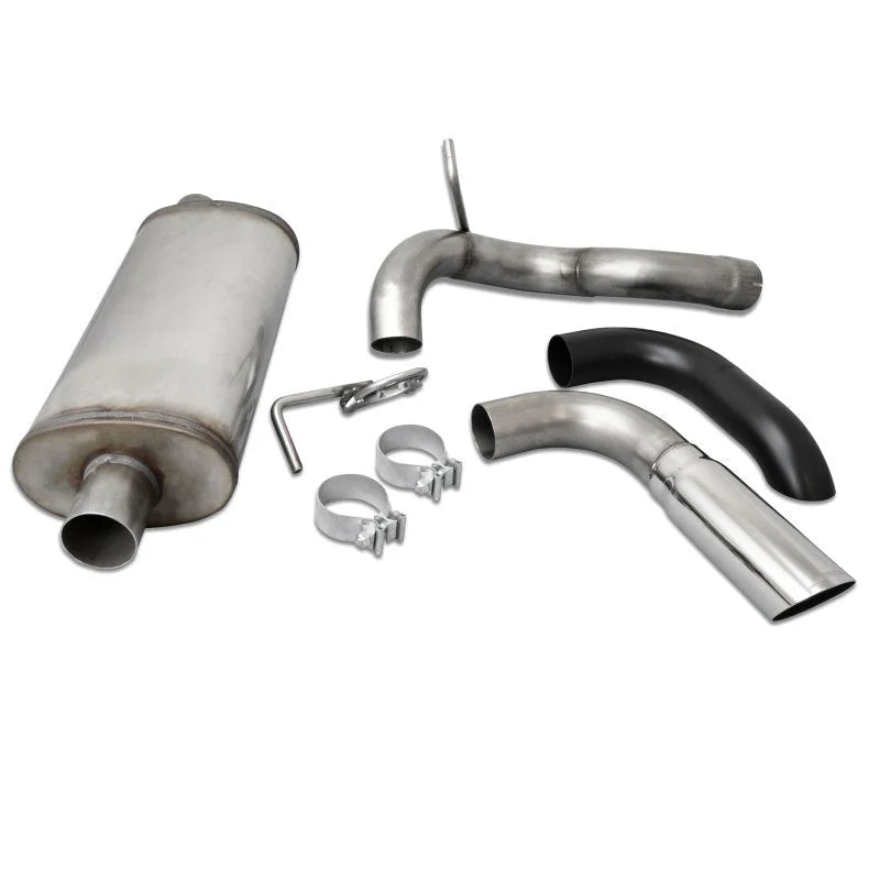 JBA 18-20 Jeep Wrangler JL 2.0L/3.6L 304SS Single Rear Exit Axle Back Exhaust - Main Product View