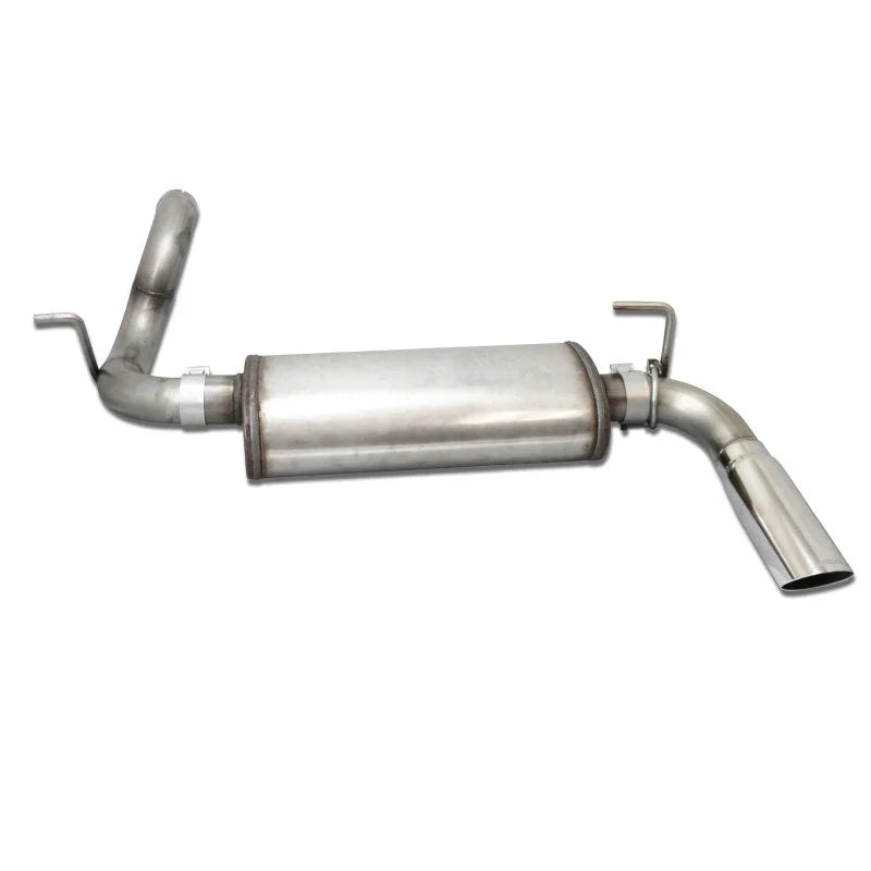JBA 18-20 Jeep Wrangler JL 2.0L/3.6L 304SS Single Rear Exit Axle Back Exhaust - Side View