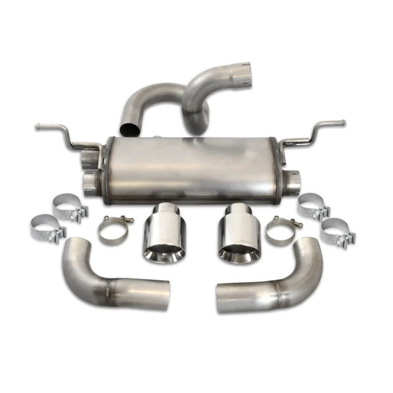 JBA 18-20 Jeep Wrangler JL 3.6L 304SS Dual Rear Exit Axle Back Exhaust - Main Product View